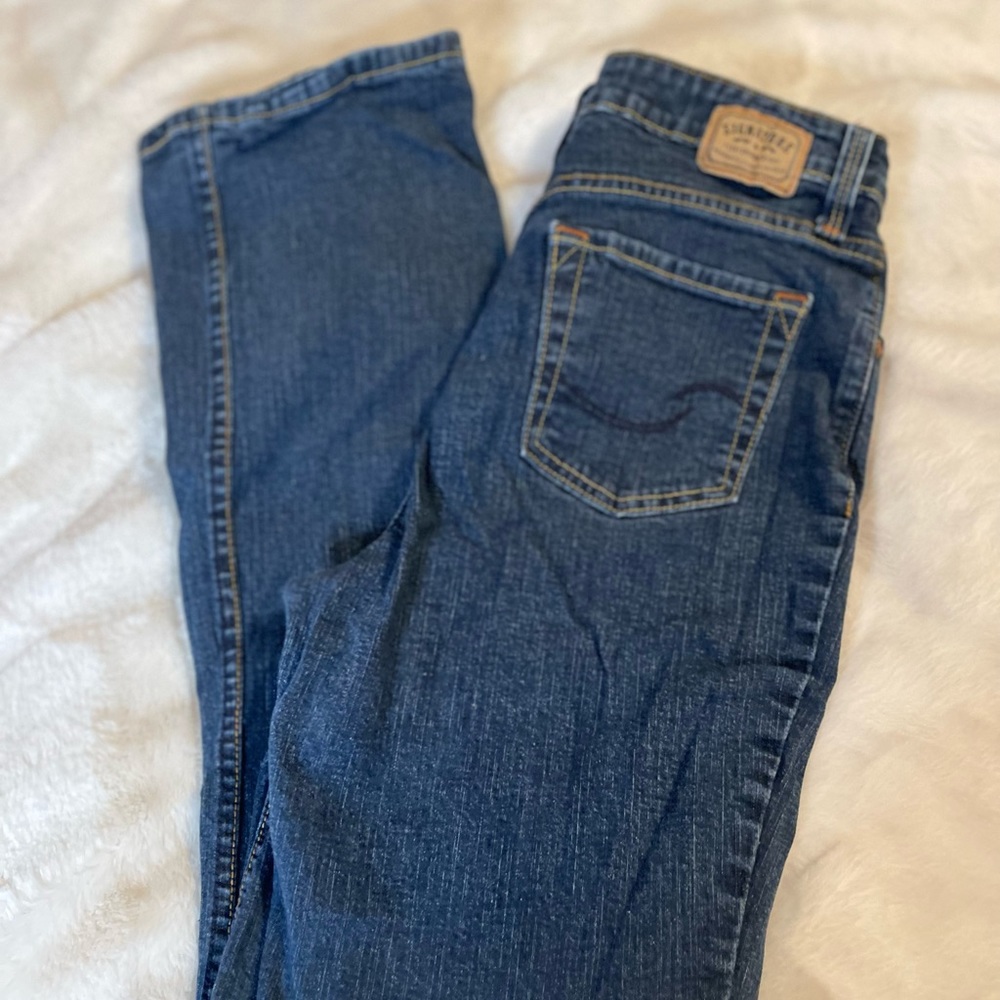 Levi Strauss & Co At Waist Bootcut Dark Wash Jeans
